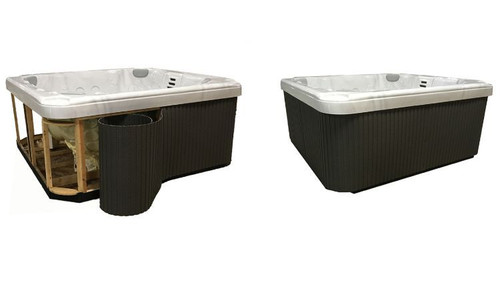 Confer, Plastics, FSP, Flexible, Spa Panel, Hot Tub, Replacement, Cabinet, Redwood, Gray, Black, Espresso,  Re-Skirt, Kit, Deep Gray, FSP-LBG, FSP-BLK, FSP-E