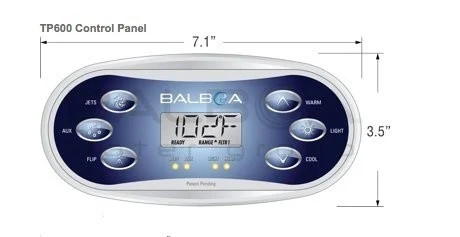 Water Pro BP100 Retro-Fit Spa Control 4.0kW Fixed Heater TP600 Panel 50-BP1-600-40-K