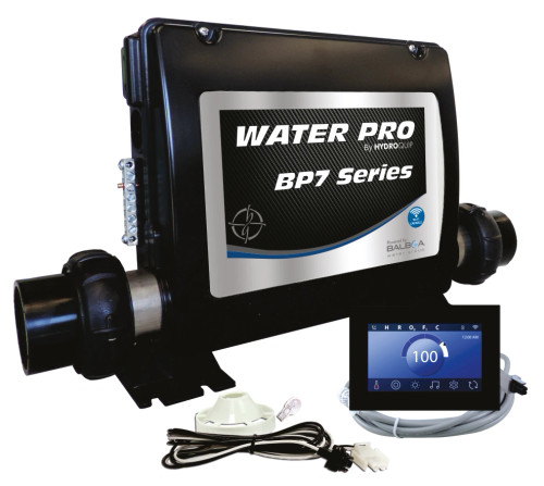 Water Pro, BP7, Retro-Fit, Spa, Control, 5.5kW, Fixed, Heater, SpaTouch3, Panel, 50-BP7-ST3-55-K, HydroQuip, Balboa, Topside, Pack