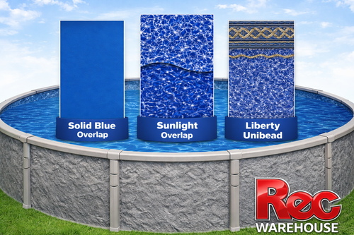 Solid Blue, Overlap, Liner,  Above Ground, Swimming Pool, 48, 52, Sidewall, inch, replacement, swimline,  803354747405, 723815145314, 723815440334, 723815032096, 723815568267, 685984926241, 723815147141, 723815139504, Unibead