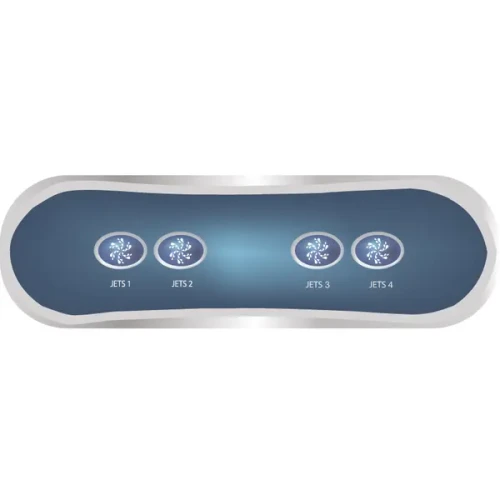 Balboa AX40 4-Button Auxiliary Topside Control Panel (Jets 1–4 Configuration)