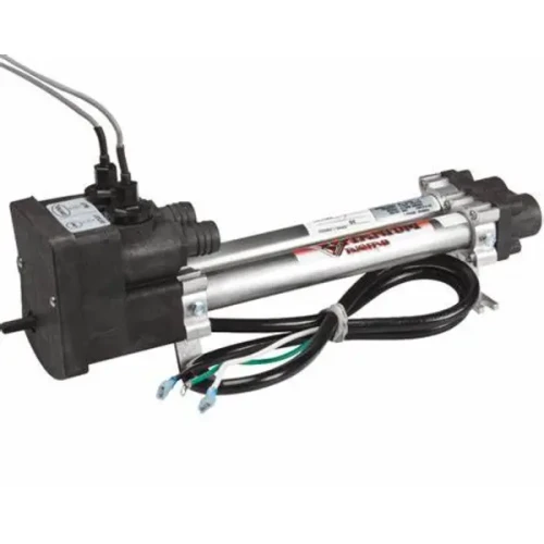 Watkins Double Barrel 26-C3073-11, 1.5kW Low Flow Heater Assembly with Flow Switch & Sensors - Straight View