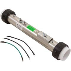 HydroQuip 0010, 4.5kW Flo-Thru Heater Assembly 26-0010-6S-K - Angle View
