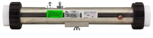 HydroQuip 0535, 3.0kW Flo-Thru Heater Assembly 26-0535-4S-K - Front view