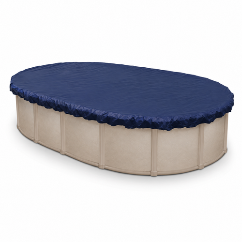 12'x18' Oval Winter Pool Cover, 3-ft Overlap,  8-Yr Warranty