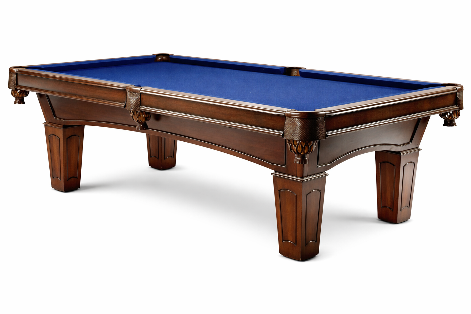 8' Glen Antique Walnut 1" Slate Pool Table