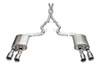Corsa 2024 Mustang Dark Horse Coupe 3.0 in Cat-Back 4.5 in Straight Tips - Xtreme Valved / Polished