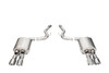 Corsa 2024 Mustang GT Coupe 3.0 in Axle-Back 4.0 in Slash Tips - Sport Valved / Black PVD