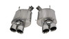 Corsa 2013-2014 Ford Mustang GT500 3.0 in Axle-Back 4.0 in Twin Tips - Sport / Polished