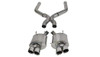 Corsa 2013-2014 Ford Mustang GT500 3.0 in Axle-Back w X-Pipe 4.0 in Twin Tips - Sport / Polished