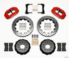 Wilwood Narrow Superlite 6R Front Hat Kit 13.06in Drill Red 2005-2014 Mustang