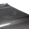 Anderson Composites 2015-2017 Ford Mustang Shelby GT350 Double Sided Carbon Fiber Hood
