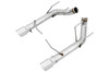 AWE Tuning S197 Mustang GT Axle-Back Exhaust - Track Edition (Chrome Silver Tips)