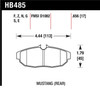 Hawk 11 Ford Mustang 5.0L / 05-10 GT / 07-11 Shelby GT500 DTC-60 Race Rear Brake Pads