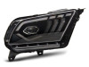 Raxiom 10-12 Ford Mustang w/ Factory Halogen LED Projector Headlights- Black Housing (Clear Lens)