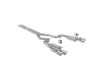 MBRP 2024+ Ford Mustang 5.0L Alum. SS 3in Cat-Back Dual Split Exhaust w/ Quad Tips (Valve Delete)