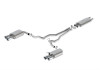 Ford Racing 2024 Mustang 5.0L Touring Non-Active Cat-Back Exhaust w/GT Valance - Chrome Tip