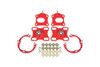 BMR Suspension 11-14 Ford Mustang Caster/Camber Plates - Red