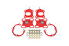 BMR Suspension 11-14 Ford Mustang Caster/Camber Plates - Red
