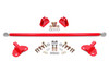 BMR Suspension 24-25 Ford Mustang Rear Steel Shock Mount & Brace Kit - Red