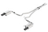 Borla S-Type Cat-Back 15-17 Ford Mustang GT 5.0L V8 MT/AT 2.5in pipe 4in tip (Black Chrome)