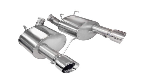 Corsa 2011-2014 Ford Mustang GT, Boss 302 3.0 in Axle-Back 4.0 in Single Tips - Sport / Black PVD