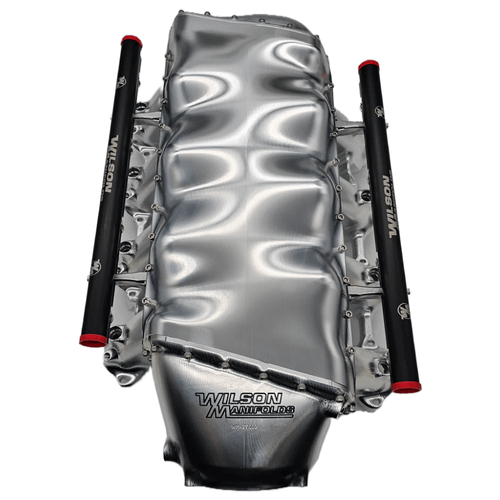 FuelTech LT1 / LT2 Billet Unake Manifold w/ Extra Fuel Rail & Nitrous Bungs Black Anodized