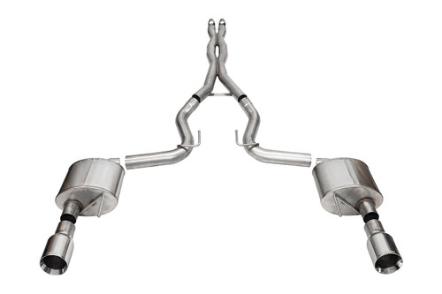 Corsa - 2024+ Mustang GT Cat-Back Exhaust (Non-Valved) | S650