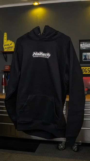Haltech "Classic" Hoodie Black with White Logo
