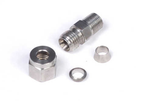 Haltech 1/4" Stainless Compression Fitting Kit Thread: 1/8 NPT
