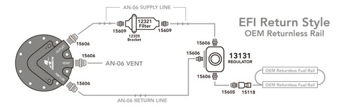 Aeromotive 340 LPH Phantom Series In-Tank Fuel System, OEM Returnless Applications