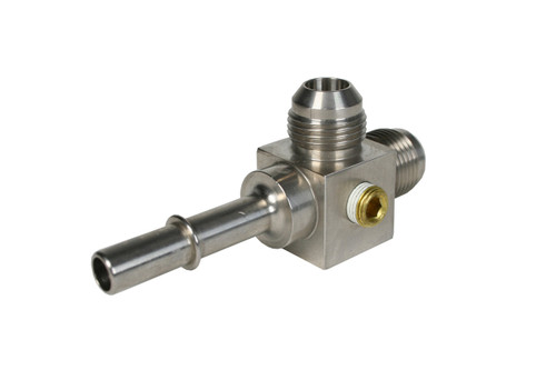 Aeromotive 3/8' Male Quick Connect to (2) AN-08 Male Flare T