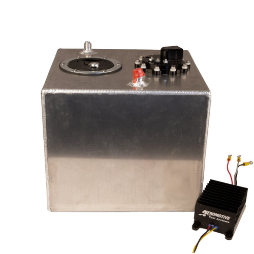 Aeromotive Fuel Cell with Integrated Brushless A1000 In-Tank Fuel Pump Module, True Variable Speed Controller, and Pre-Pump Fuel Filter (90 Degree Outlet)