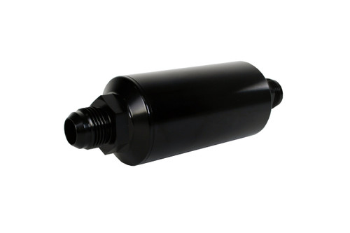 Aeromotive 40 Micron Black Fuel Filter with Male AN-10 Ports & Stainless Mesh Element