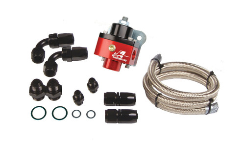 Aeromotive SS-Series Carbureted Dead-Head Fuel Pressure Regulator, Fitting & Fuel Line Kit