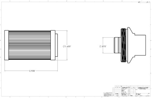 Aeromotive 40 Micron Stainless Mesh Replacement Element for ORB-10 Filter Housings