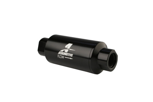 Aeromotive 10 Micron Black Fuel Filter with ORB-10 Ports