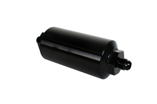 Aeromotive 10 Micron Black Fuel Filter with Male AN-06 Ports & Microglass Element