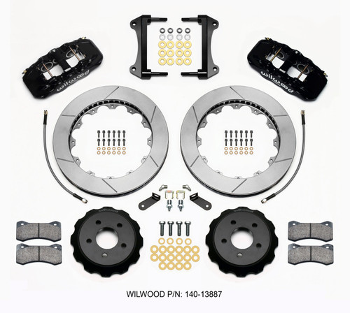 Wilwood AERO6 Front Hat Kit 15.00 15-23 Mustang w/Lines