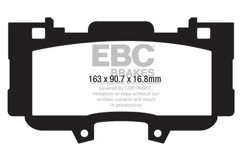 EBC 2015+ Ford Mustang 5.0L Bluestuff Front Brake Pads