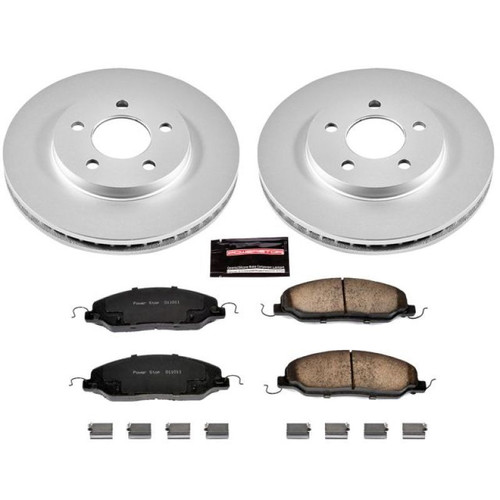 Power Stop 05-10 Ford Mustang Front Z17 Evolution Geomet Coated Brake Kit (CRK1382)