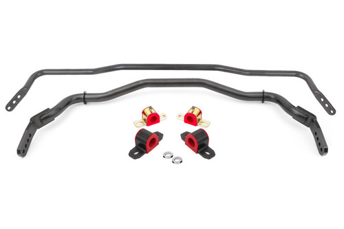 BMR 15-22 S550 Mustang Sway Bar Kit with Bushings Front and Rear Black Hammertone (SB763H)
