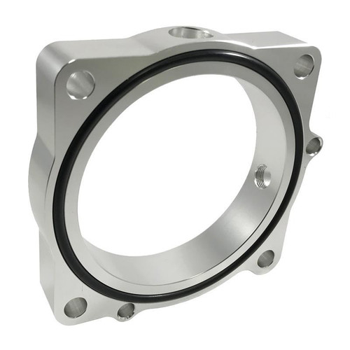 Torque Solution Throttle Body Spacer (Red): Ford Mustang GT 5.0L 2011-2016