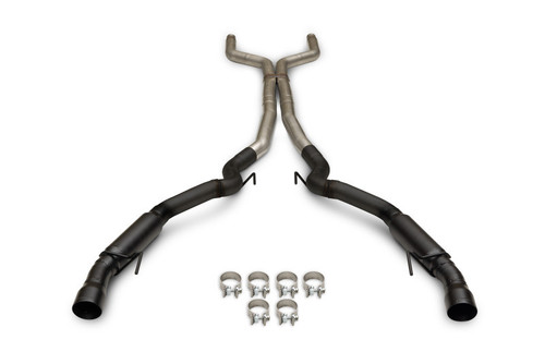 Flowmaster 24-25 Mustang 5.0L Outlaw Cat-Back Exhaust System - Black Tip (Non-Valved)