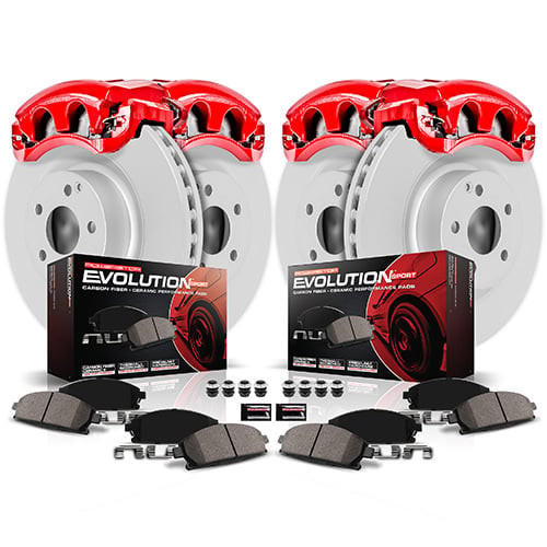 Power Stop 15-19 Ford Mustang Front and Rear Z23 Coated Kit w/Calipers