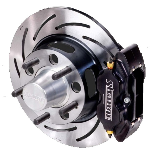 Strange- 2005-14 Mustang Pro Race Steel Front Brake Kit (Strange Hub)