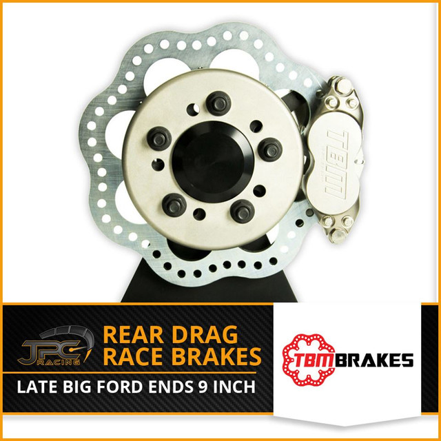 TBM Brakes-Rear Drag Race Brakes (LATE BIG FORD ENDS 9 Inch)  