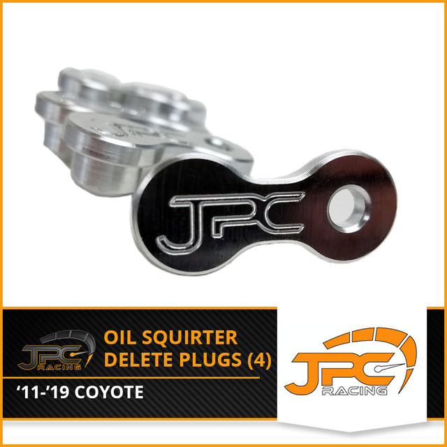 JPC Billet Oil Squirter Delete Plugs (2011-2019 Coyote Engine) set of 4