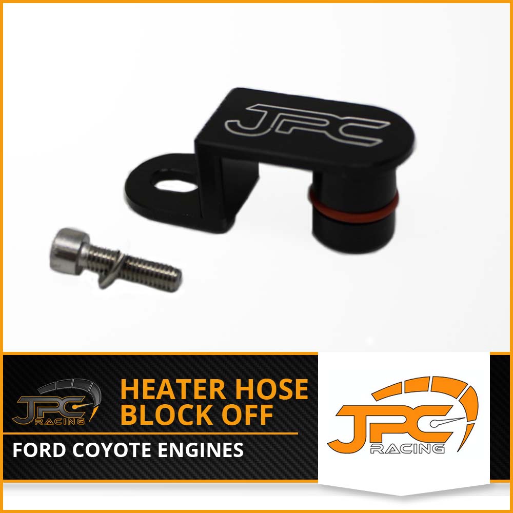 JPC Racing Coyote Water pump Heater Hose Block Off Justin's