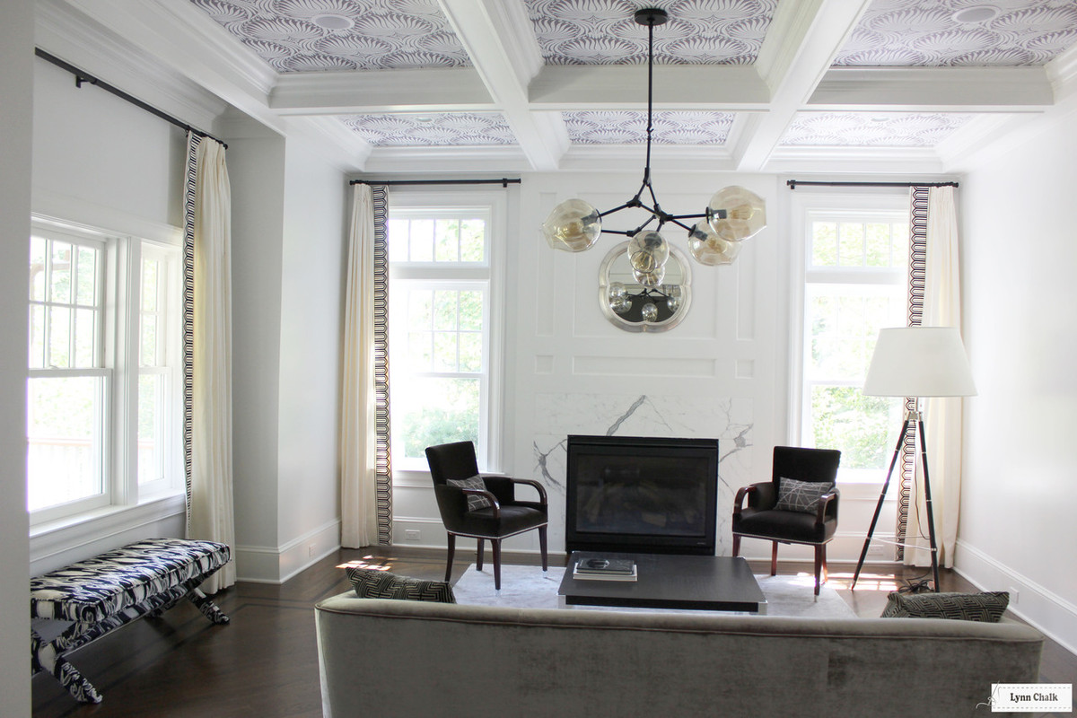 Schumacher Arches Embroidered Tape Custom Drapes